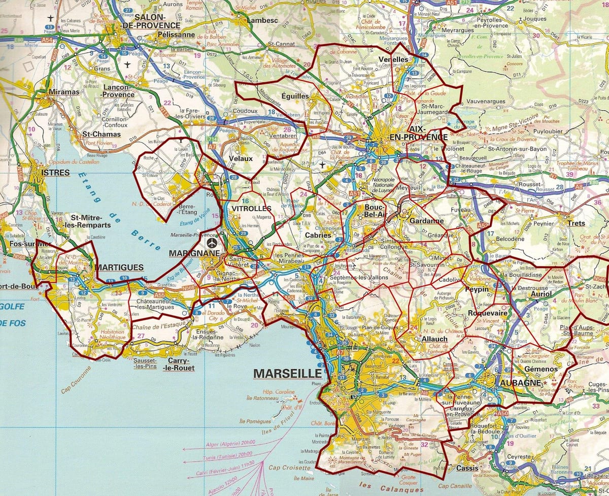 mapa Marseille put