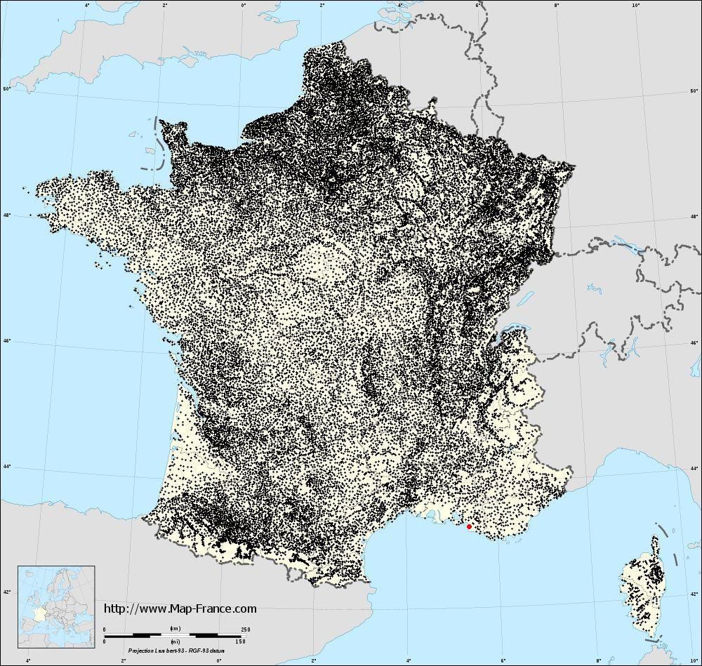 mapa Marseille opštine