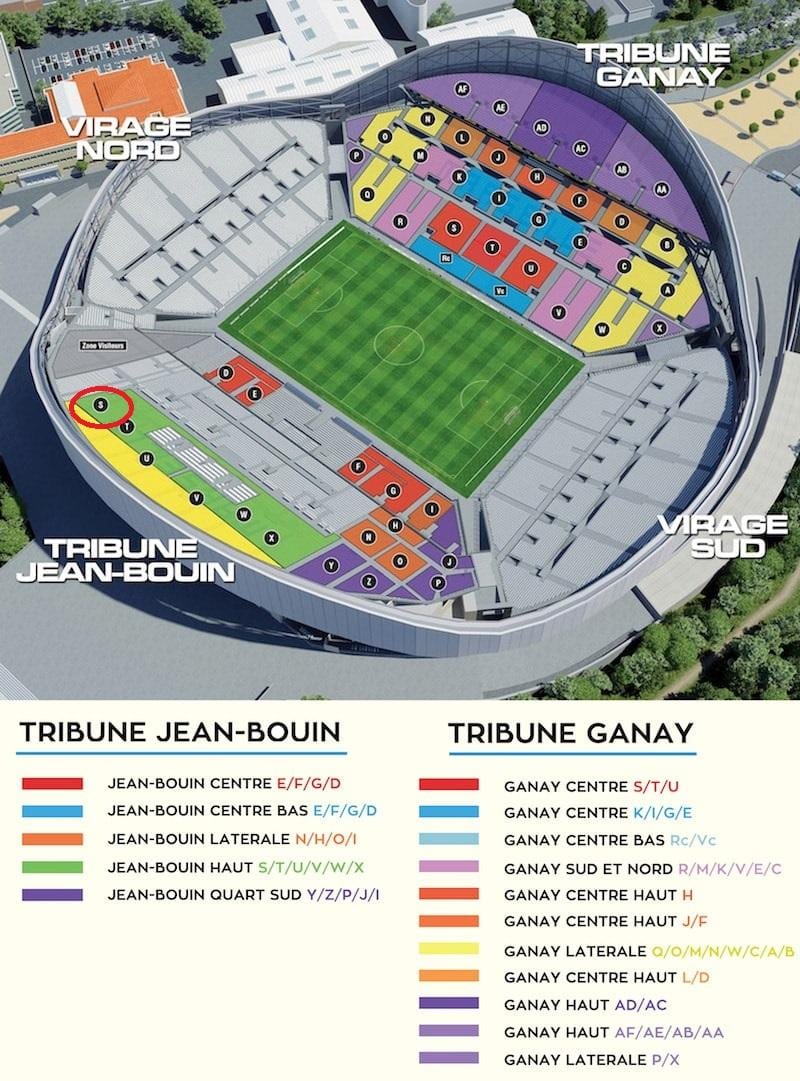 stade velodrom mapu sjedenja