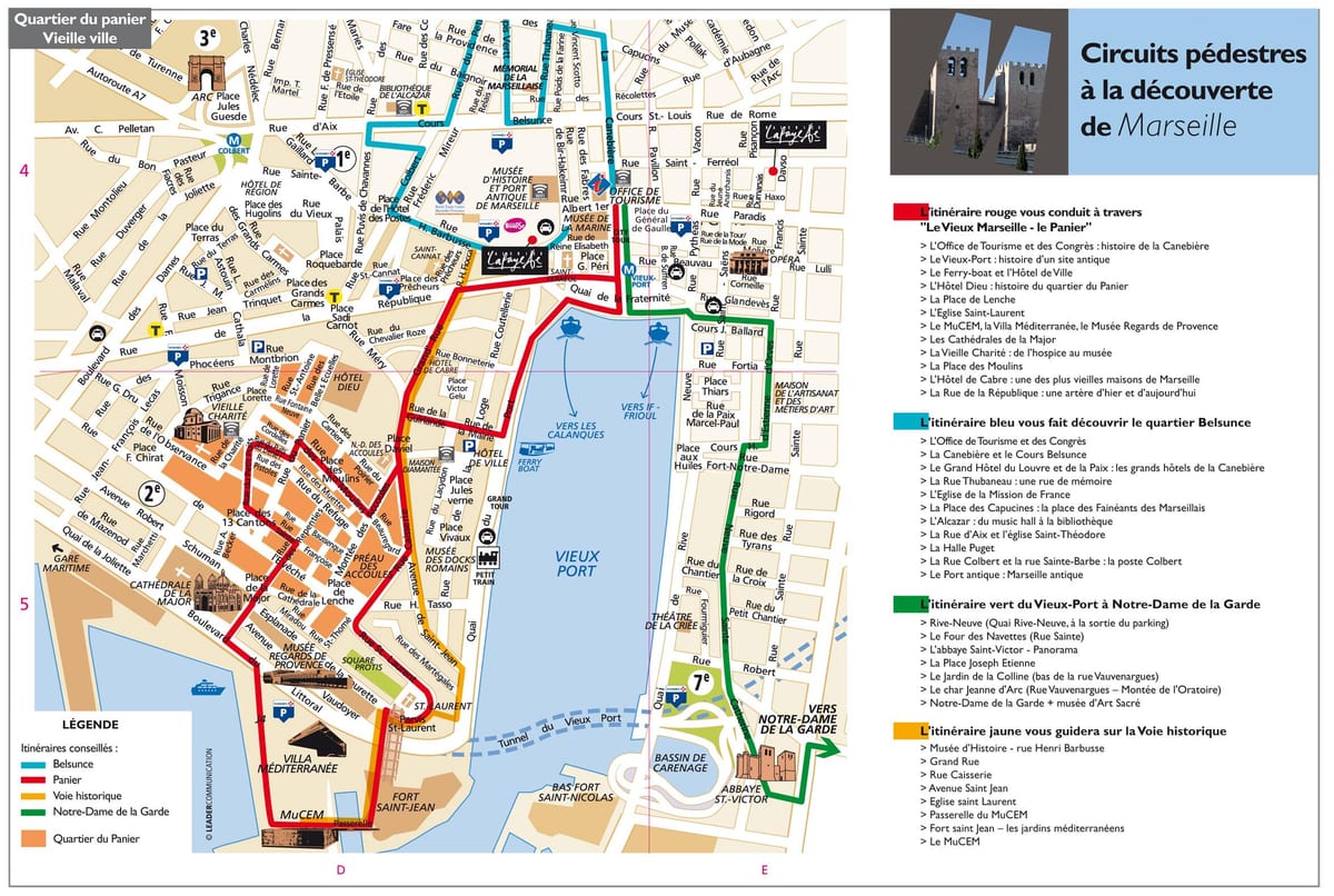 Marseille turističke mapu pdf