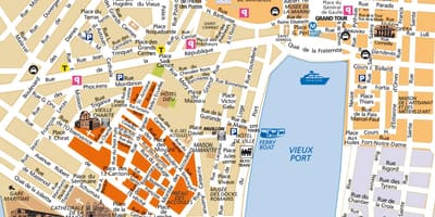 Isključen mapu Marseille