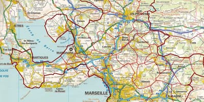 Mapa Marseille put