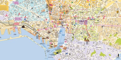 Mapa Marseille predgrađu